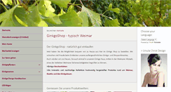 Desktop Screenshot of ginkgoshop.de